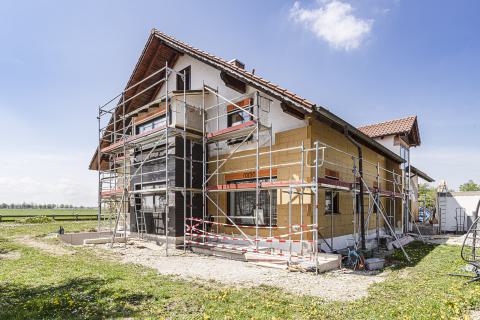 Jetzt geht´s an die Fassade